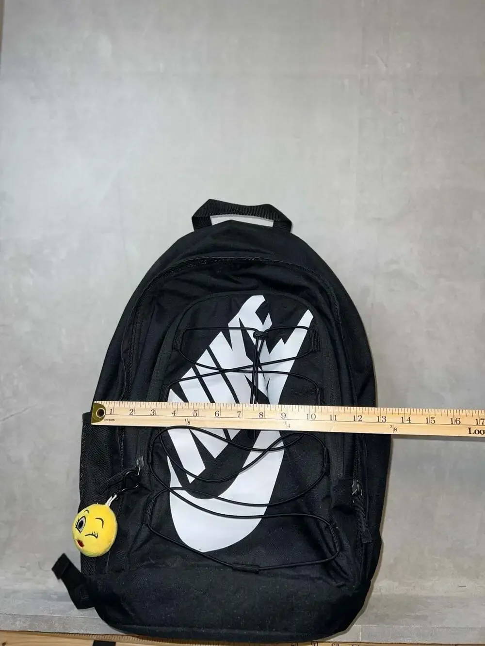 Nike Hayward 2.0 Backpack in Black with Graphic Print and Bungee Cord
